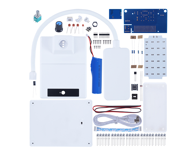 DIY Kit LED Dimming Table Lamp with Rechargeable 18650 Lithium Battery